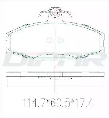 Ditas DFB3060 - Kit de plaquettes de frein, frein à disque cwaw.fr