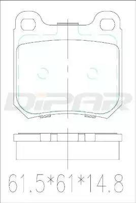 Ditas DFB3316 - Kit de plaquettes de frein, frein à disque cwaw.fr