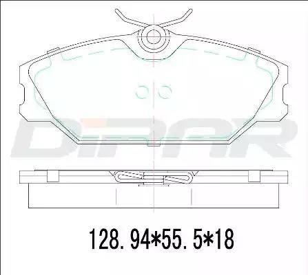 Ditas DFB3310 - Kit de plaquettes de frein, frein à disque cwaw.fr