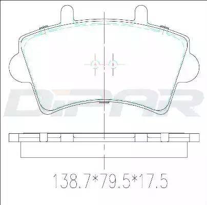 Ditas DFB3384 - Kit de plaquettes de frein, frein à disque cwaw.fr