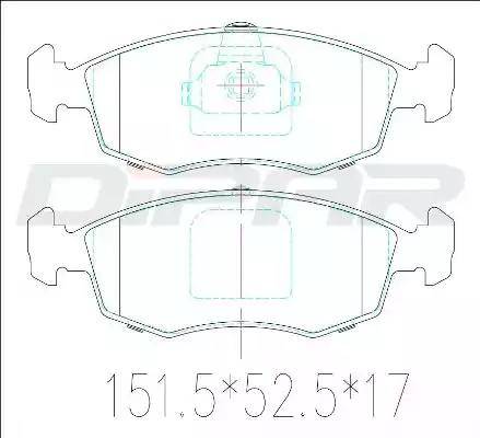 Ditas DFB3386 - Kit de plaquettes de frein, frein à disque cwaw.fr