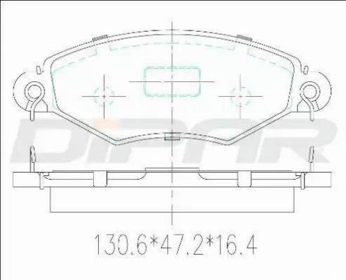 Ditas DFB3222 - Kit de plaquettes de frein, frein à disque cwaw.fr