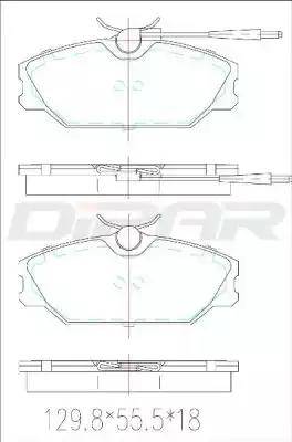 Ditas DFB2560 - Kit de plaquettes de frein, frein à disque cwaw.fr