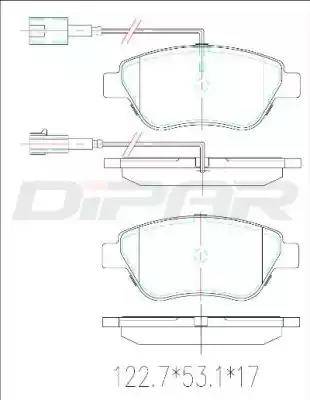 Ditas DFB2654 - Kit de plaquettes de frein, frein à disque cwaw.fr