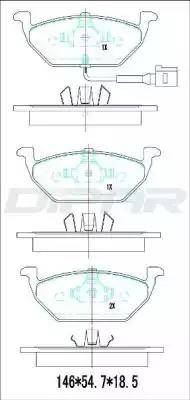 Ditas DFB2386 - Kit de plaquettes de frein, frein à disque cwaw.fr