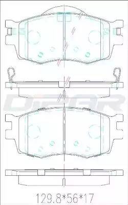 Ditas DFB2292 - Kit de plaquettes de frein, frein à disque cwaw.fr