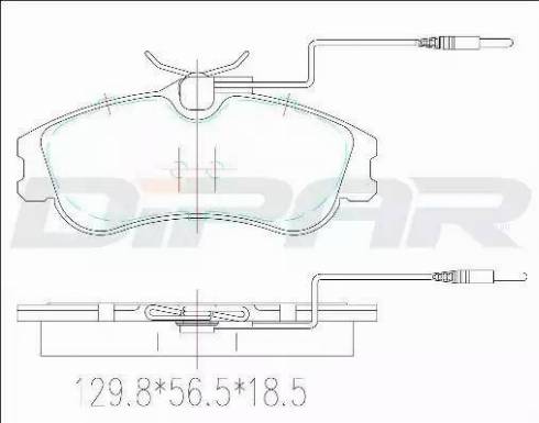 Ditas DFB2260 - Kit de plaquettes de frein, frein à disque cwaw.fr