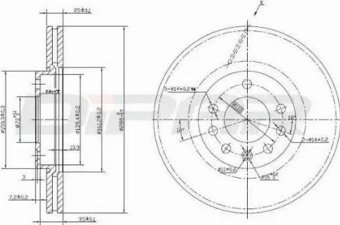 Ditas DFD1007 - Disque de frein cwaw.fr