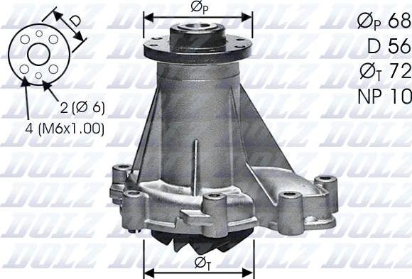 DOLZ M276 - Pompe à eau cwaw.fr