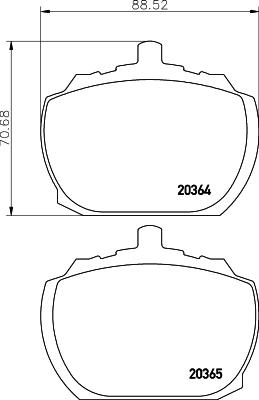 DON CVP041 - Kit de plaquettes de frein, frein à disque cwaw.fr