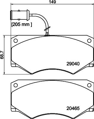 DON CVP057 - Kit de plaquettes de frein, frein à disque cwaw.fr