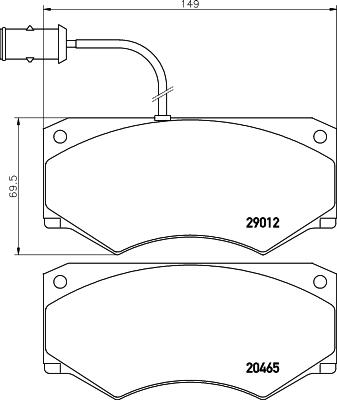 DON CVP065 - Kit de plaquettes de frein, frein à disque cwaw.fr