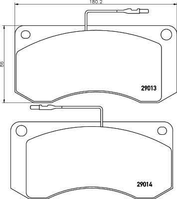 DON CVP006 - Kit de plaquettes de frein, frein à disque cwaw.fr