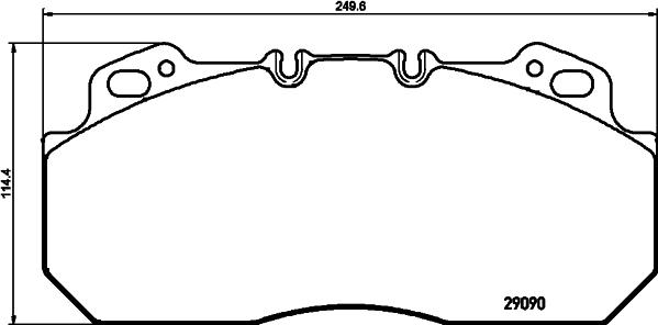 FTE 9500511 - Kit de plaquettes de frein, frein à disque cwaw.fr