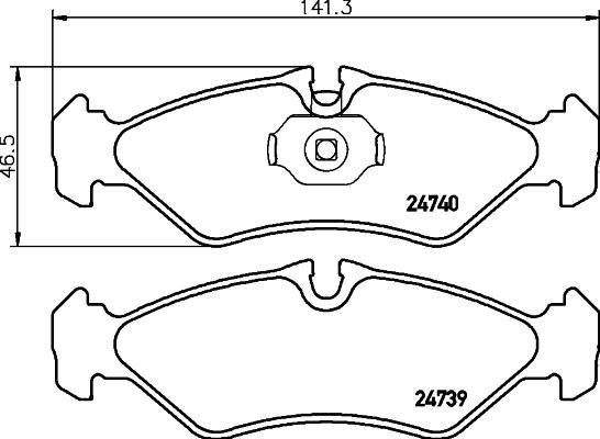 DON CVP071 - Kit de plaquettes de frein, frein à disque cwaw.fr