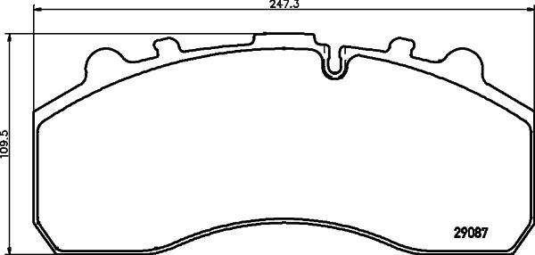 DON CVP105K7550 - Kit de plaquettes de frein, frein à disque cwaw.fr