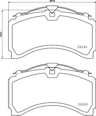 DON CVP128K - Kit de plaquettes de frein, frein à disque cwaw.fr