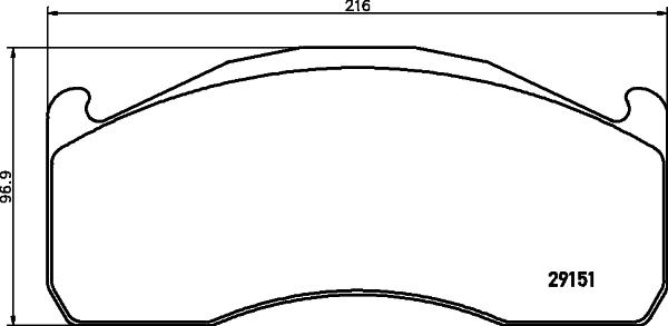 Textar 29151 292 1 4 - Kit de plaquettes de frein, frein à disque cwaw.fr