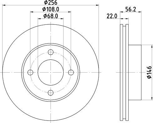 DON PCD14252 - Disque de frein cwaw.fr