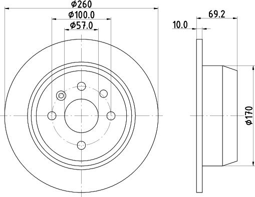 DON PCD15412 - Disque de frein cwaw.fr