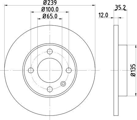 DON PCD10662 - Disque de frein cwaw.fr