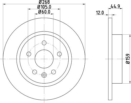 DON PCD11602 - Disque de frein cwaw.fr