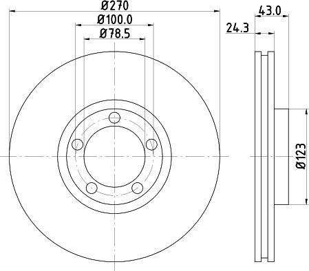 DON PCD18002 - Disque de frein cwaw.fr