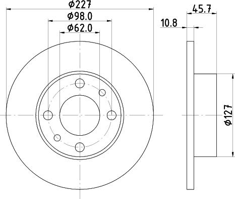 Brake Engineering DI836361 - Disque de frein cwaw.fr