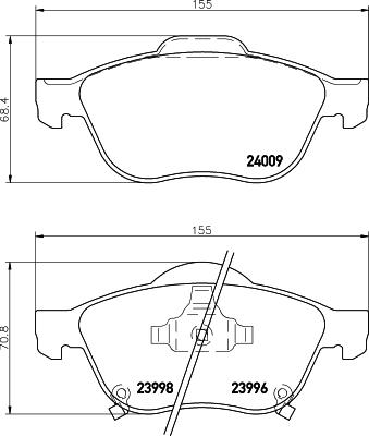 DON PCP1948 - Kit de plaquettes de frein, frein à disque cwaw.fr