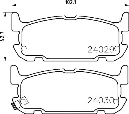 DON PCP1950 - Kit de plaquettes de frein, frein à disque cwaw.fr