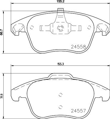 DON PCP1495 - Kit de plaquettes de frein, frein à disque cwaw.fr