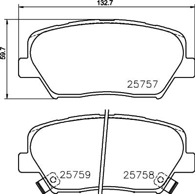 DON PCP1496 - Kit de plaquettes de frein, frein à disque cwaw.fr