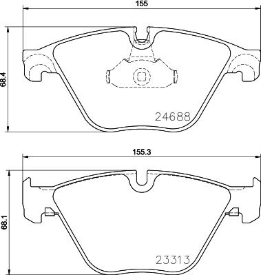 DON PCP1493 - Kit de plaquettes de frein, frein à disque cwaw.fr