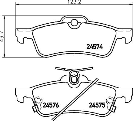 DON PCP1444 - Kit de plaquettes de frein, frein à disque cwaw.fr