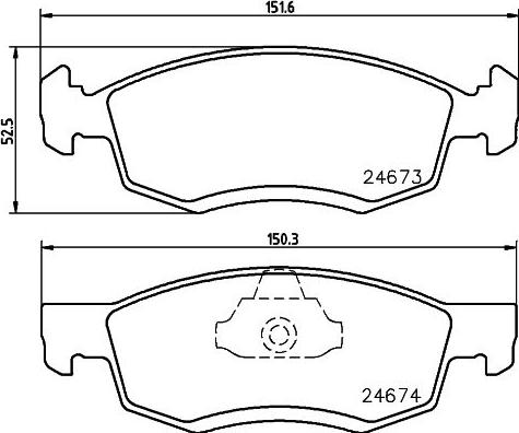 DON PCP1445 - Kit de plaquettes de frein, frein à disque cwaw.fr