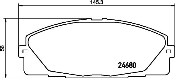 DON PCP1446 - Kit de plaquettes de frein, frein à disque cwaw.fr