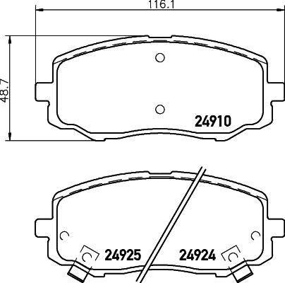 DON PCP1448 - Kit de plaquettes de frein, frein à disque cwaw.fr