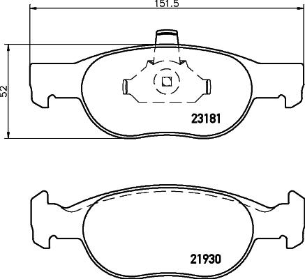 DON PCP1454 - Kit de plaquettes de frein, frein à disque cwaw.fr