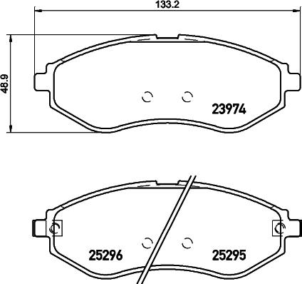 DON PCP1455 - Kit de plaquettes de frein, frein à disque cwaw.fr