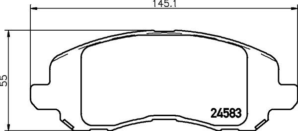 DON PCP1453 - Kit de plaquettes de frein, frein à disque cwaw.fr