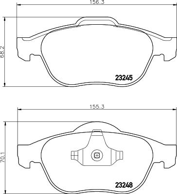 DON PCP1457 - Kit de plaquettes de frein, frein à disque cwaw.fr