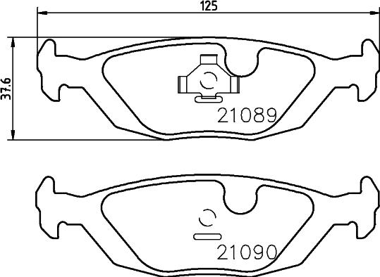 DON PCP1464 - Kit de plaquettes de frein, frein à disque cwaw.fr