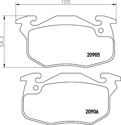 DON PCP1460 - Kit de plaquettes de frein, frein à disque cwaw.fr