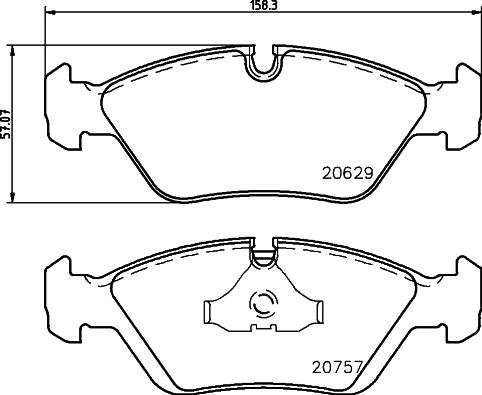 DON PCP1463 - Kit de plaquettes de frein, frein à disque cwaw.fr