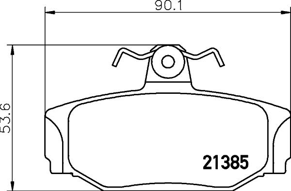 DON PCP1467 - Kit de plaquettes de frein, frein à disque cwaw.fr