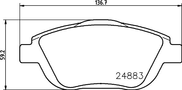 DON PCP1408 - Kit de plaquettes de frein, frein à disque cwaw.fr