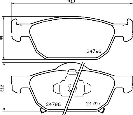 DON PCP1419 - Kit de plaquettes de frein, frein à disque cwaw.fr