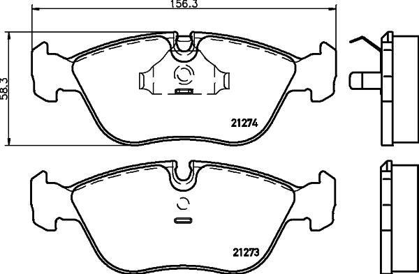 DON PCP1412 - Kit de plaquettes de frein, frein à disque cwaw.fr