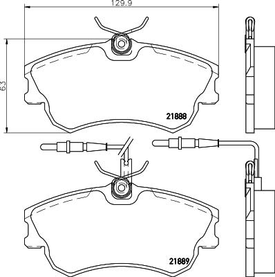 DON PCP1486 - Kit de plaquettes de frein, frein à disque cwaw.fr