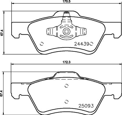 DON PCP1480 - Kit de plaquettes de frein, frein à disque cwaw.fr